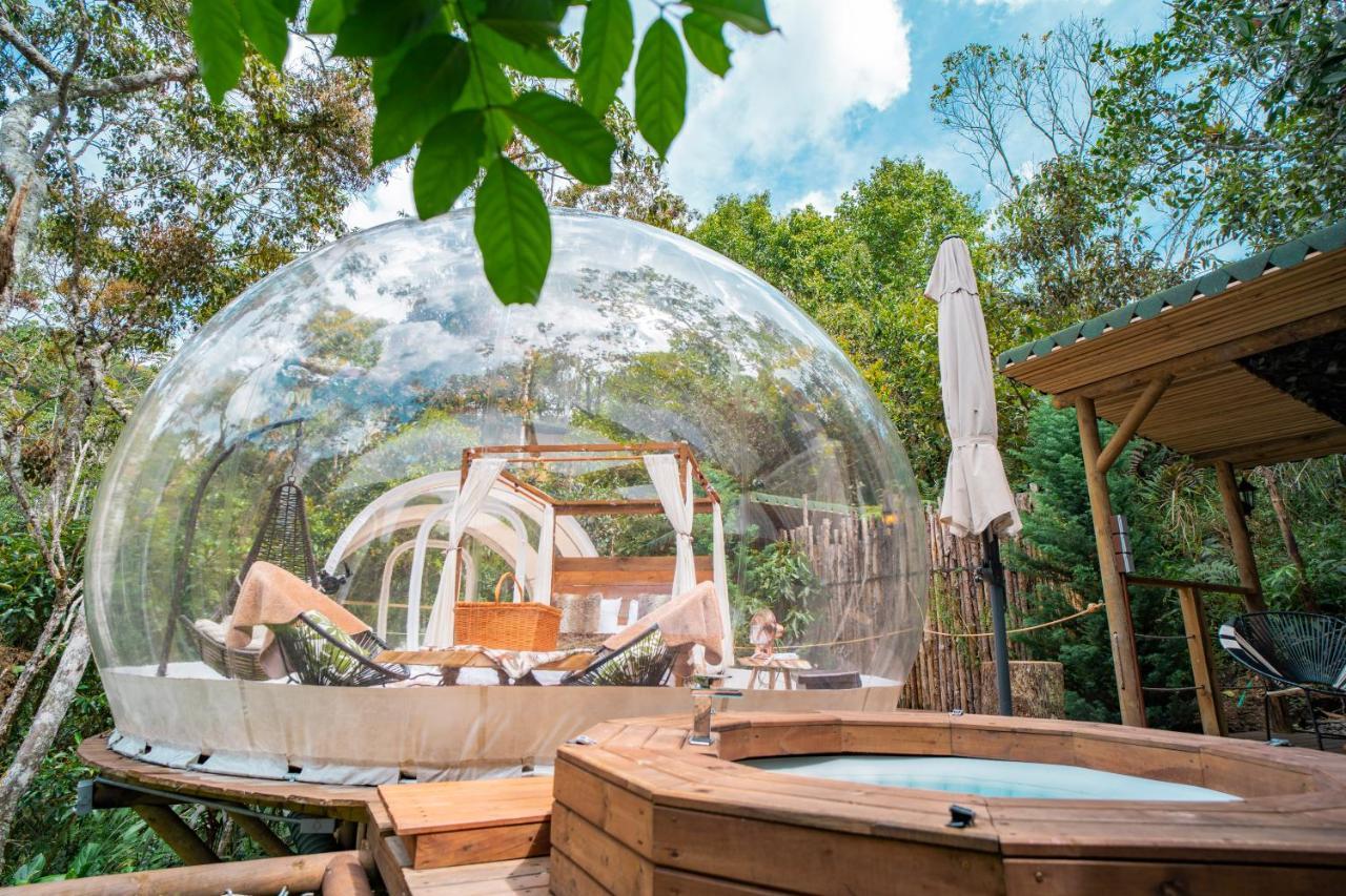 Bubblesky Glamping Guatape Hotell Eksteriør bilde