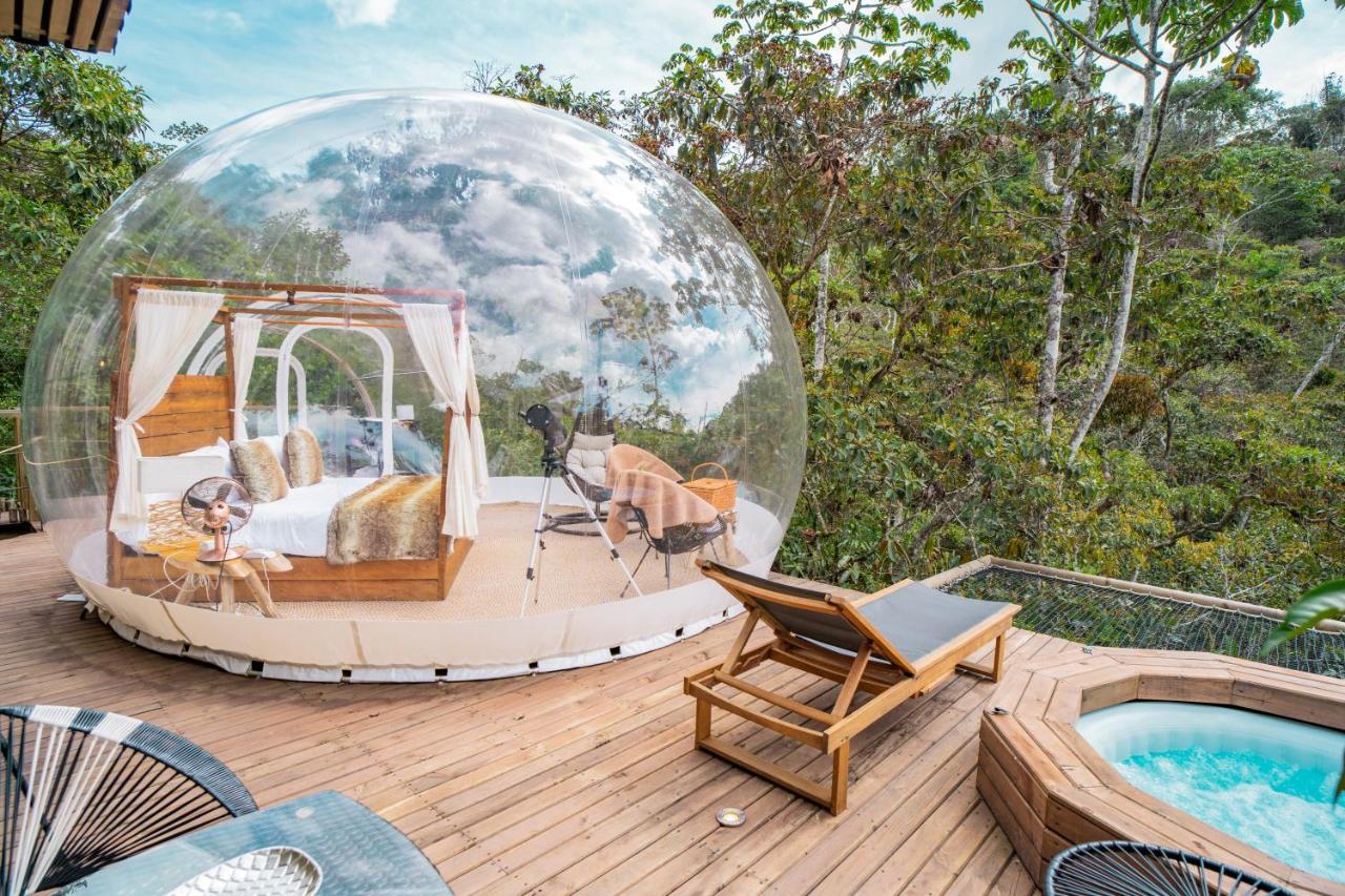 Bubblesky Glamping Guatape Hotell Eksteriør bilde
